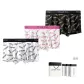 7A Mulberry Silk Antibacterial Breathable Seamless[White+Pink White+Black Gold]3-Pack Gift Box Set