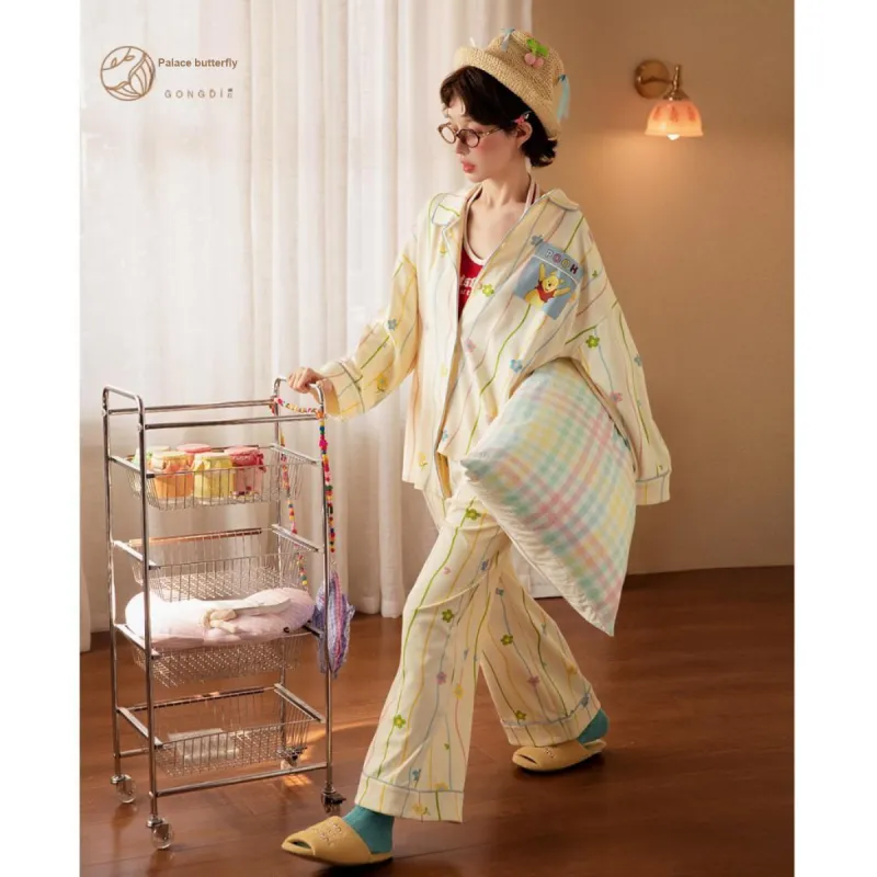Gongdie x Disney Pajama Set Women's Gift Box Set Apricot-4