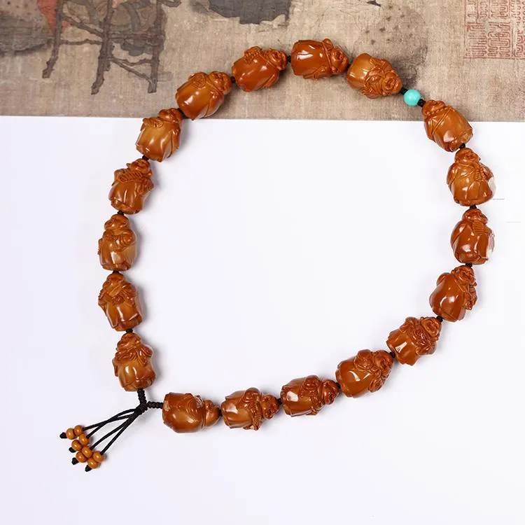 LANPIN Olive Pit Bracelets Unisex-1