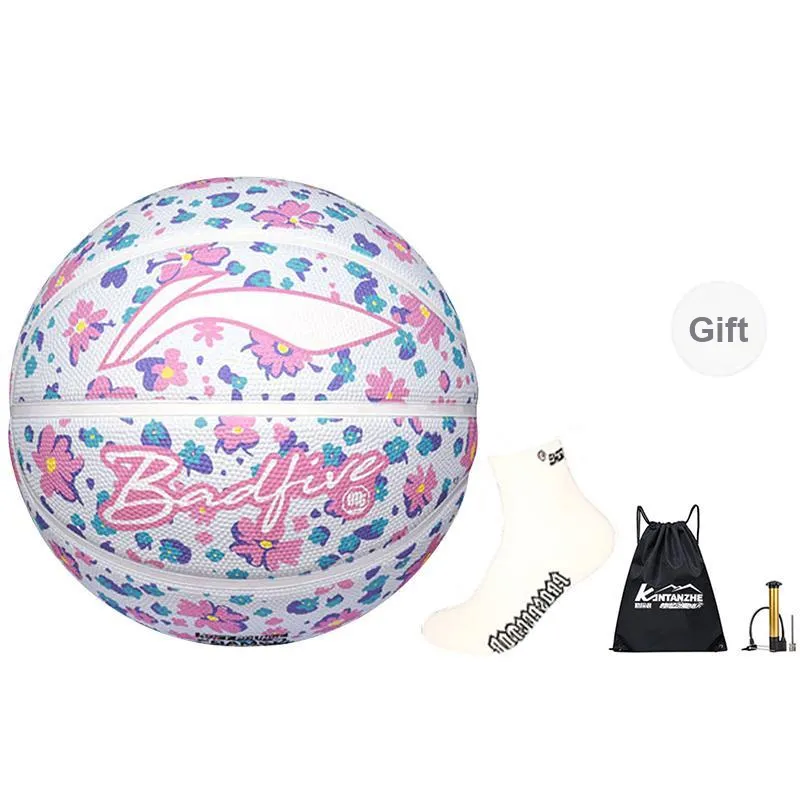 LiNing Rubber Basketball Size 7 Training Match Unisex-1