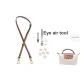 Brown with Gold Buckle 95-124cm Cow Leather Shoulder Strap[Perforated]Set