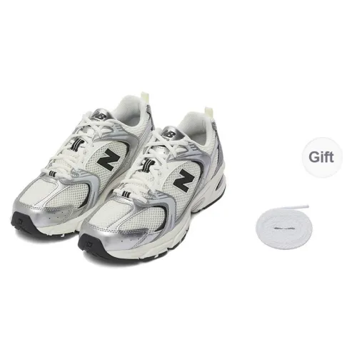 New Balance NB 530 Running Shoes Unisex Low Top Silver/Black
