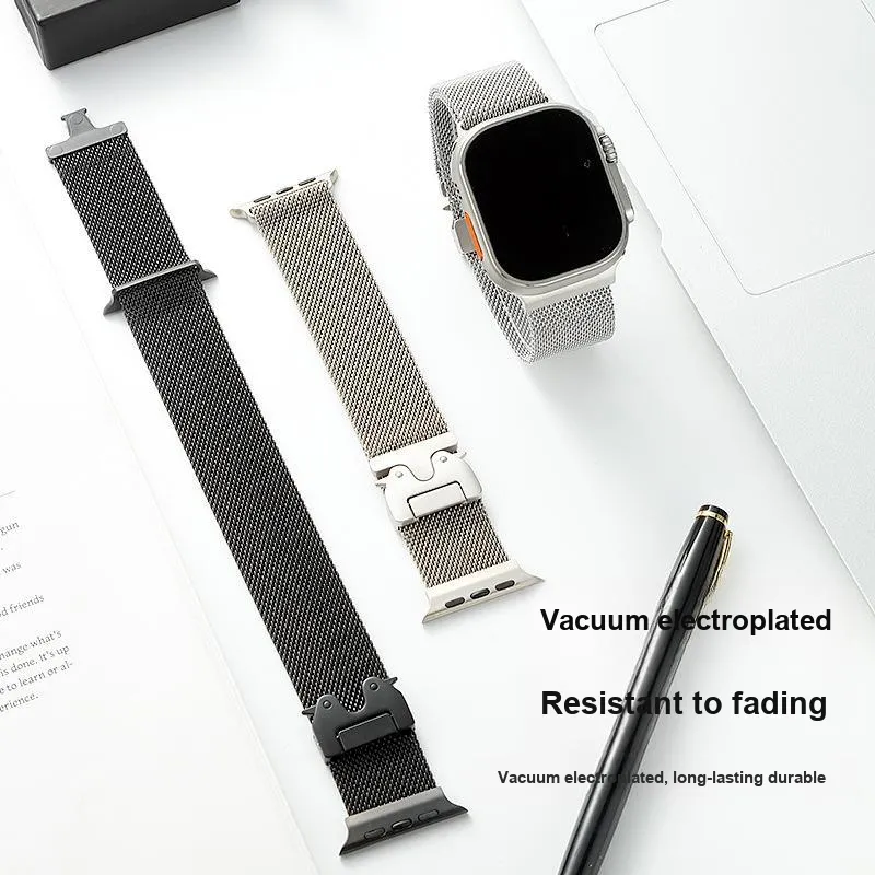 Vobafe Watch Band Apple Compatibility 130mm Stainless Steel Material-4