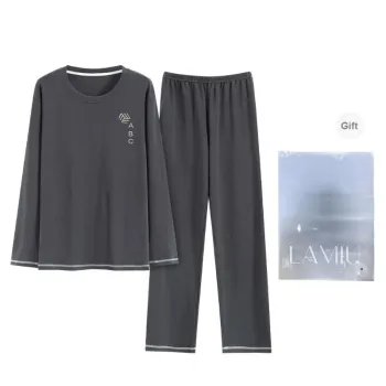 Lan Miao Pajama Set Men's Shopping Bag Iron Gray