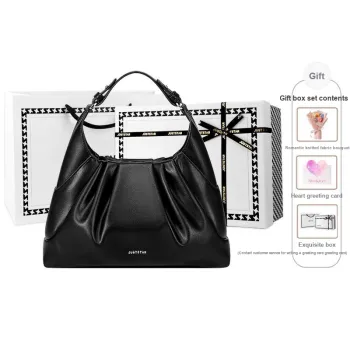 JUST STAR Artificial Leather Handheld Portable Armpit Shoulder Bag Crossbody Bag Regular Women's Black/White/Brown