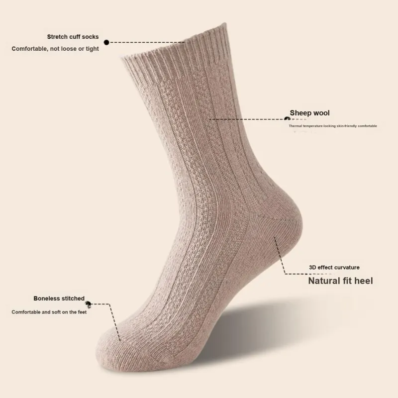 Ordifen Mid Calf Socks Women's 3 Pack-3