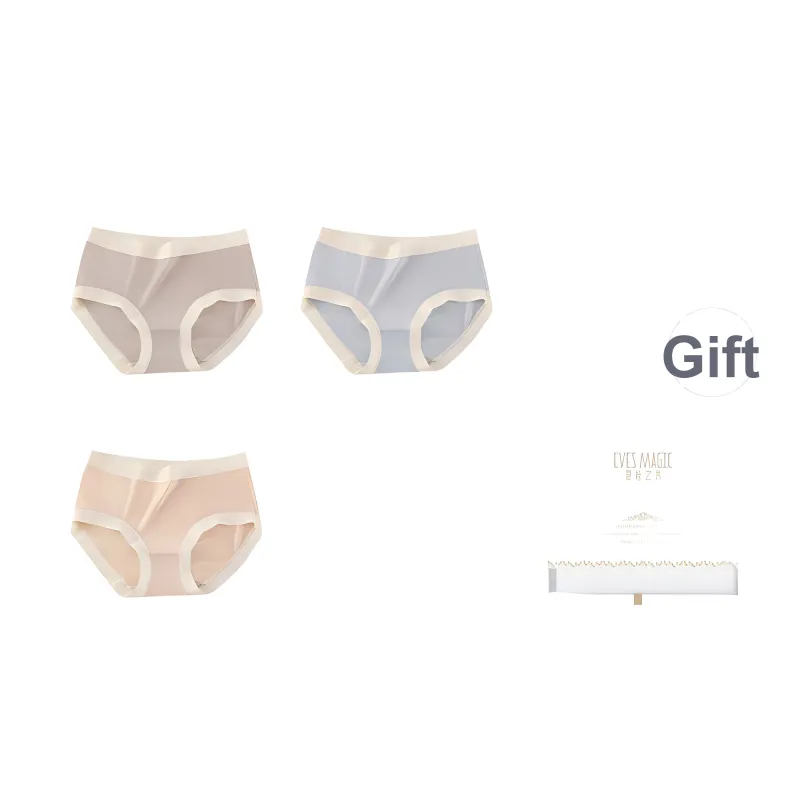 XIA.WA.ZHI.XIU Underpants Women's Shopping Bag 3 Pack-0