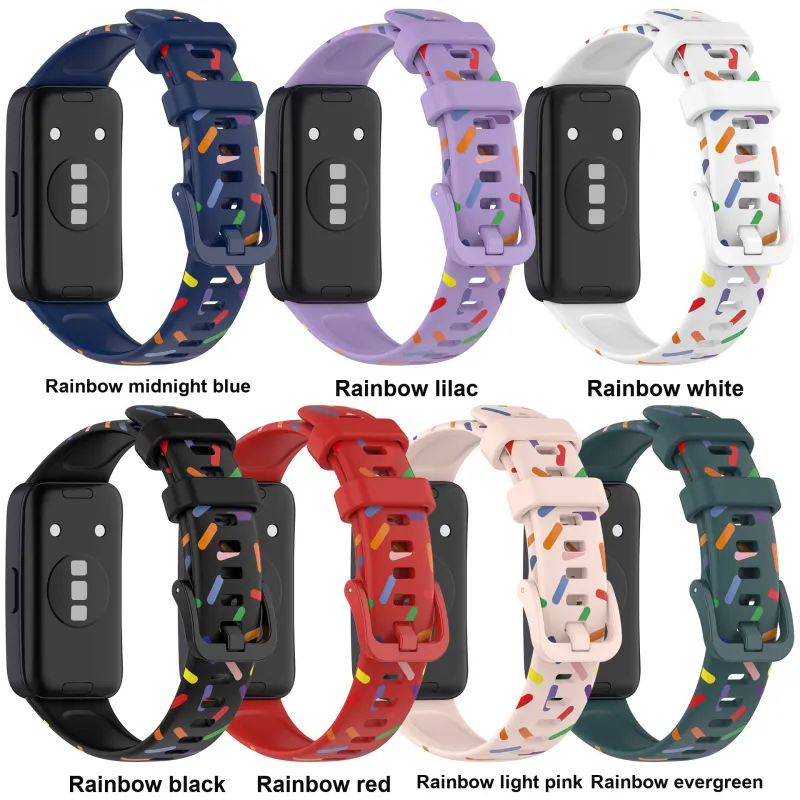 CHRROTA Huawei Compatibility Watch Band Silicone Material-1
