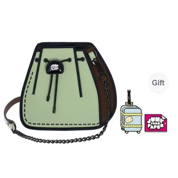 JumpFromPaper Synthetic Leather Spandex Shoulder Bag Regular Women's Avocado Green