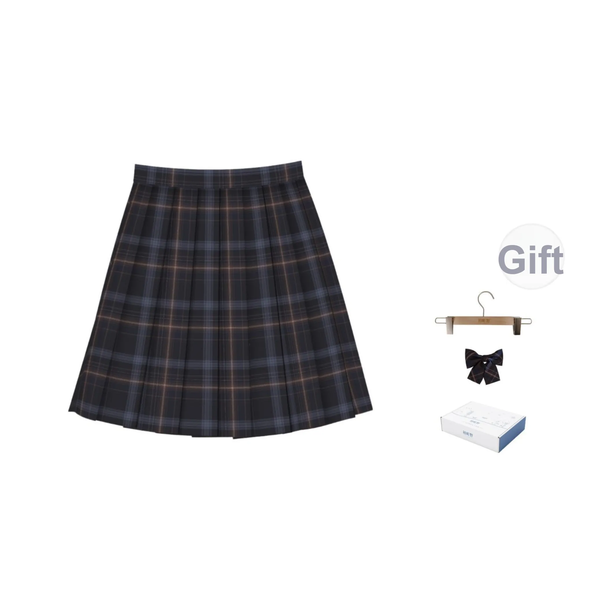 Hatsumachiya Плиссированная юбка A-силуэта Женская