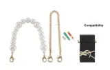 Saint Laurent Perfume Box Portable Pearl Chain 32cm+Gold-Tone Decorative Chain 30cm[Includes Modified Tool]