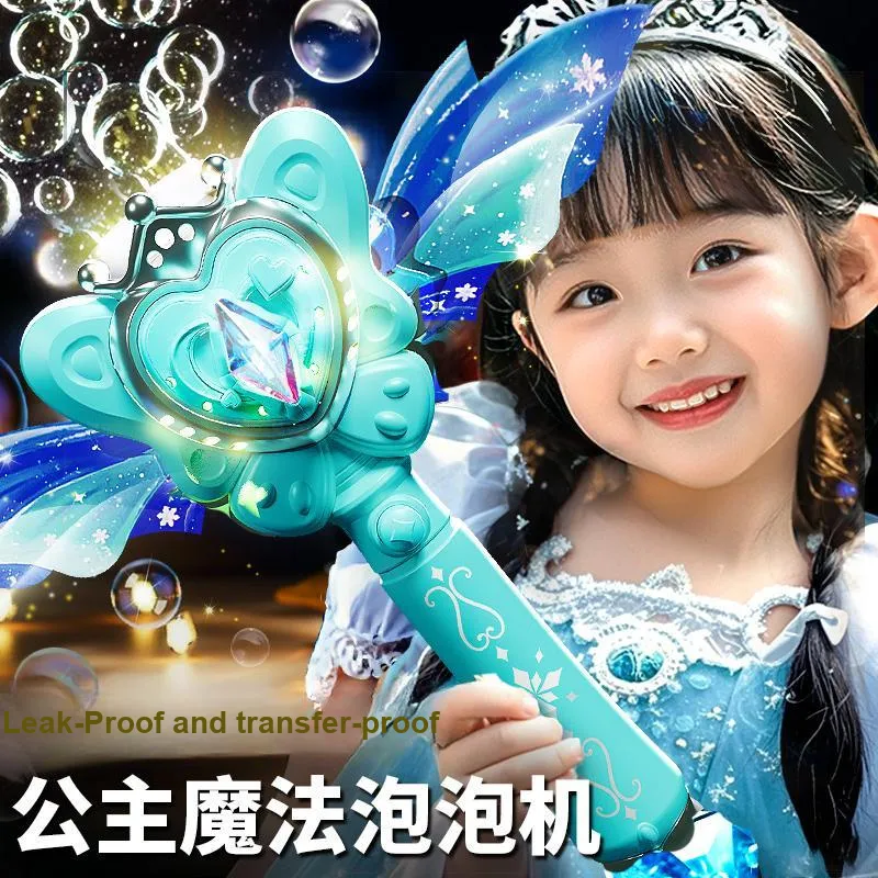 Bergers Fully Automatic Magic Wand, Princess Pink Fairy Wand Bubble Machines-3