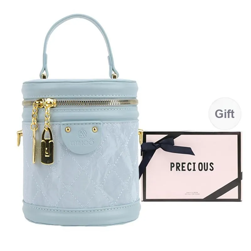 NATTY Pu One Shoulder Handbags Small Size Women's White/Silver/Black/Blue/Pink-19