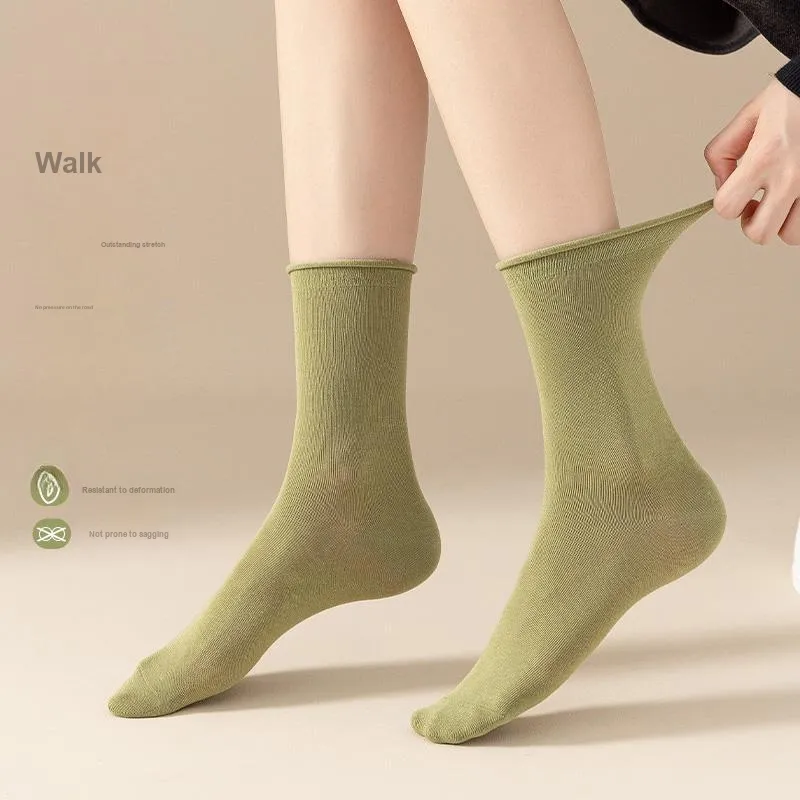 Lan Miao Mid Calf Socks Women's 10 Pack-11