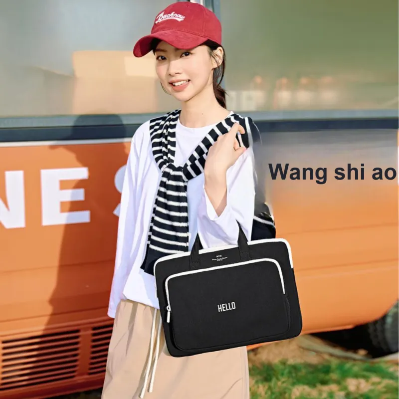 MYD Polyamide Laptop Bag Unisex Black-4