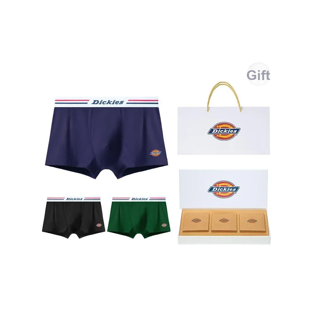Dickies Хлопок LIKE Ластовица Трусы Мужские Подарочная Коробка 3 Штуки + Сумка