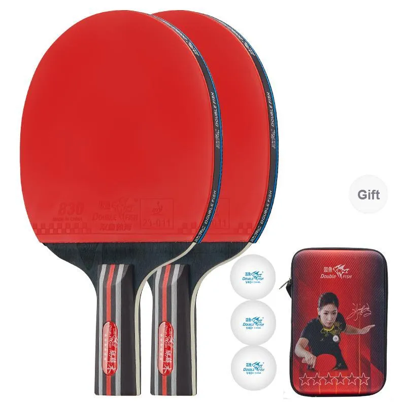 DOUBLEFISH Ping Pong Paddles Unisex Maple Wood Base-77