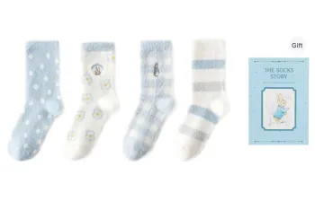 Caramella x Peter Rabbit Mid Calf Socks Women's 4 Pack