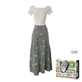 OURUOKE Two Piece Skirt Sets Women's