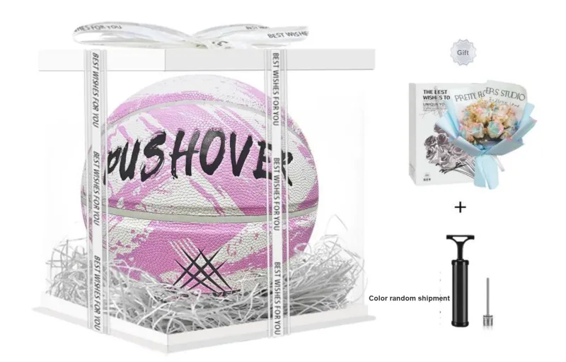 PUSHOVER PU Basketball Size 7 Training Unisex-11
