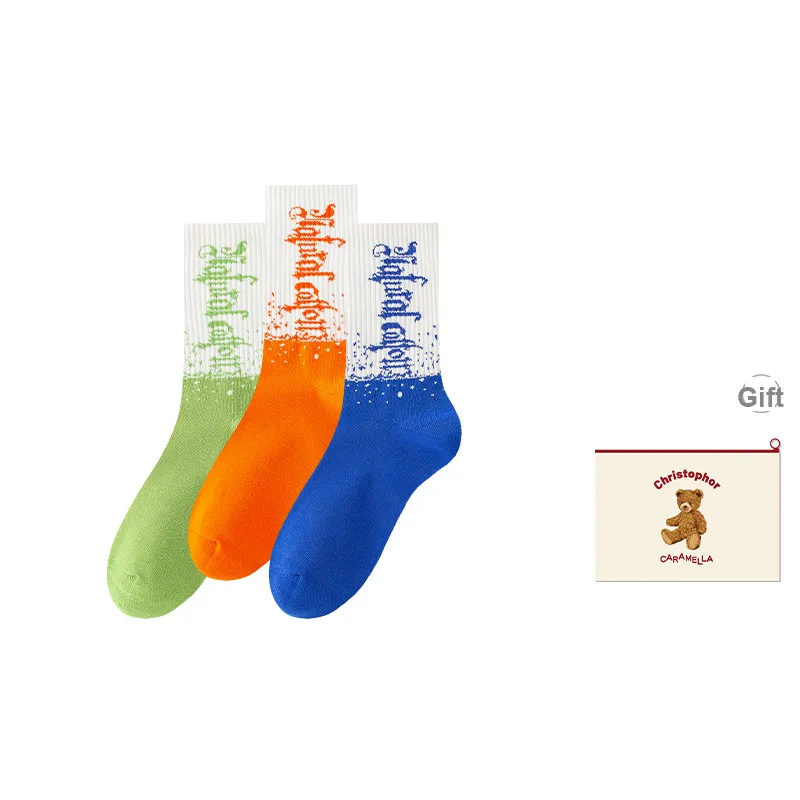 Caramella Mid-Calf Socks Men's Shopping Bag Combo Set-22