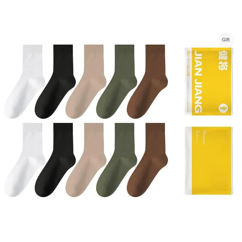 Master Mid Calf Socks Men's Shopping Bag Combo Set-27