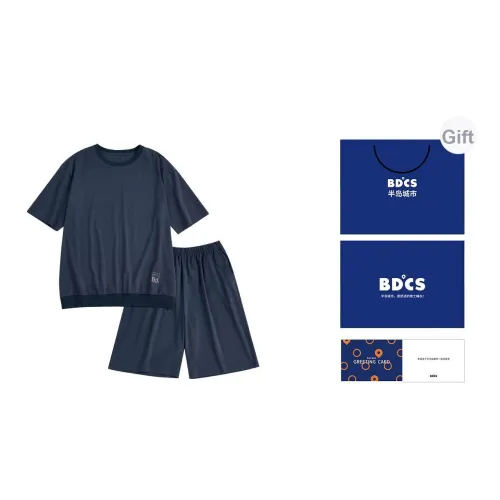 Peninsula City Пижамный комплект Мужской Кожа Привлекательный Синий