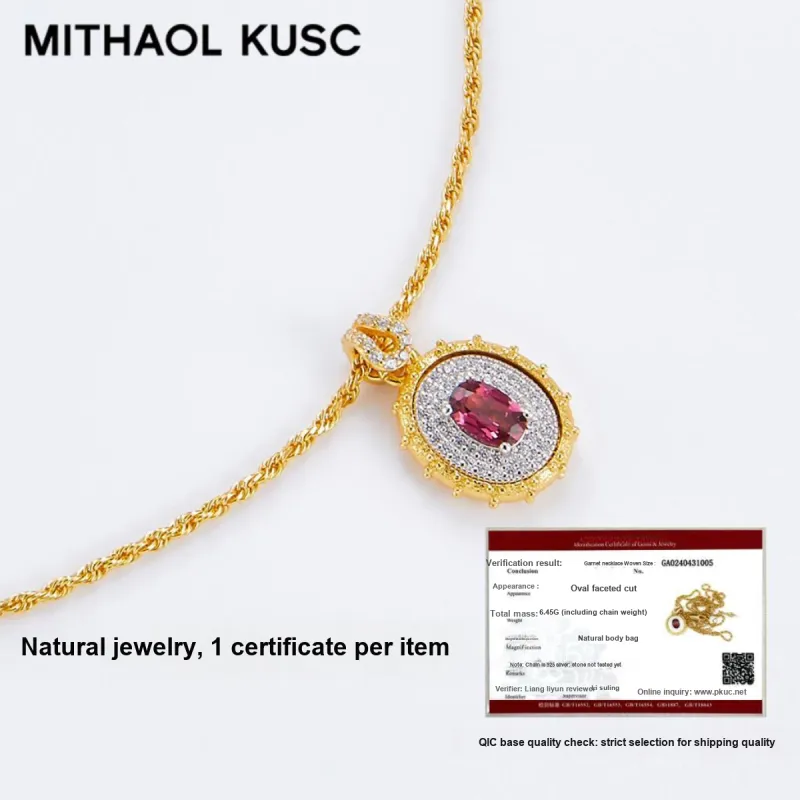 MITHAOL KUSC S925 Silver Necklaces Women's-4