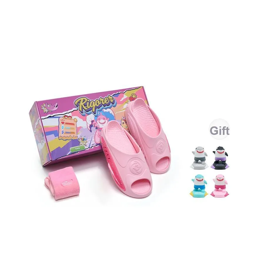 RIGORER Shark Slip-resistant Odor-resistant Abrasion-resistant Шлепанцы Унисекс Розовый