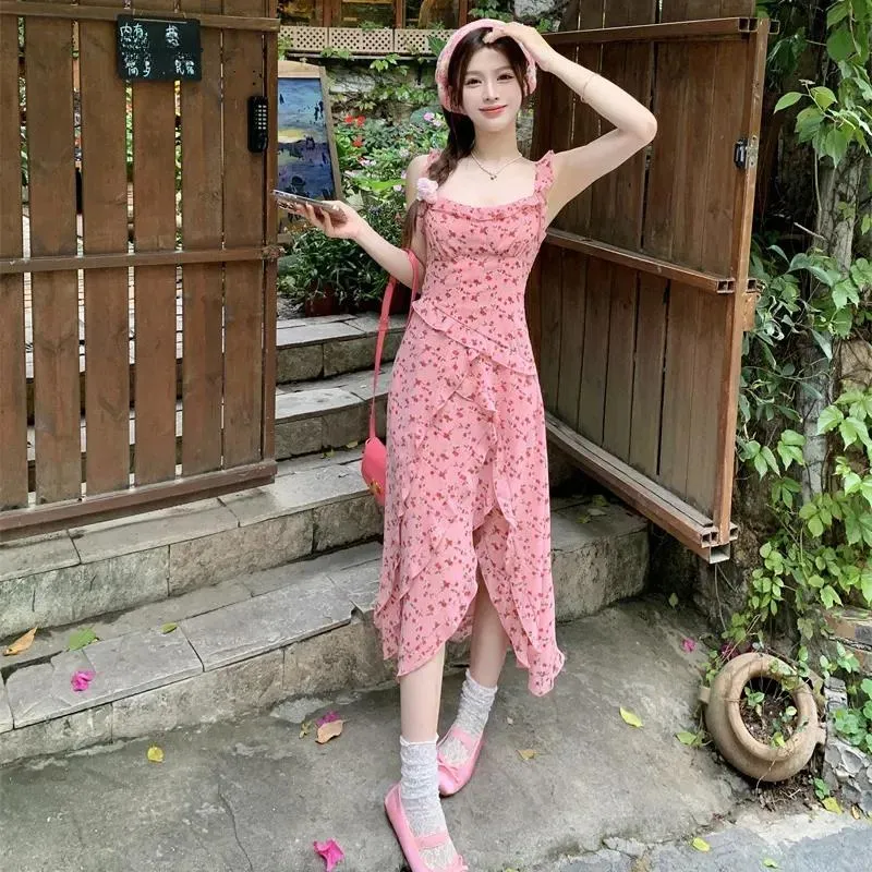 Gentle Welcome Slip Dress Women's Pink-2