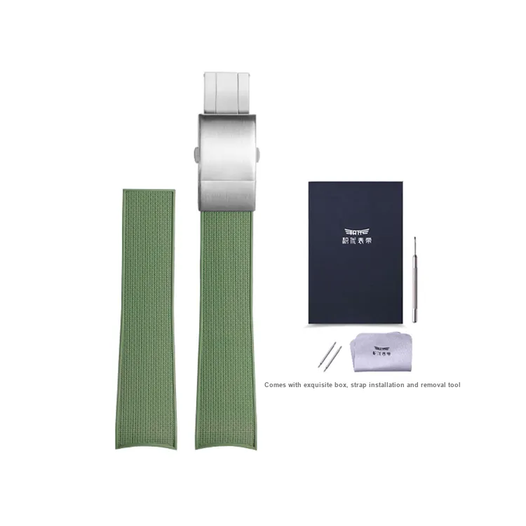 JEAYOU Comcast Diving Collection Longines Compatibility Watch Band 95mm Fluoroelastomer Material-18