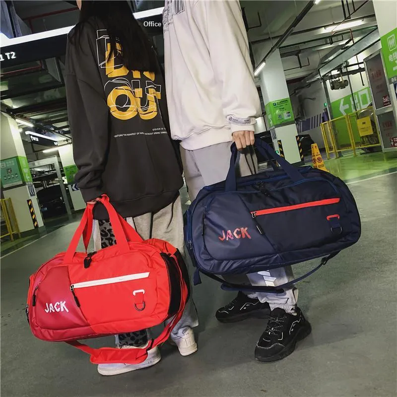 PULUWIRR Oxford Gym Bag Medium Size Unisex White, Black-29