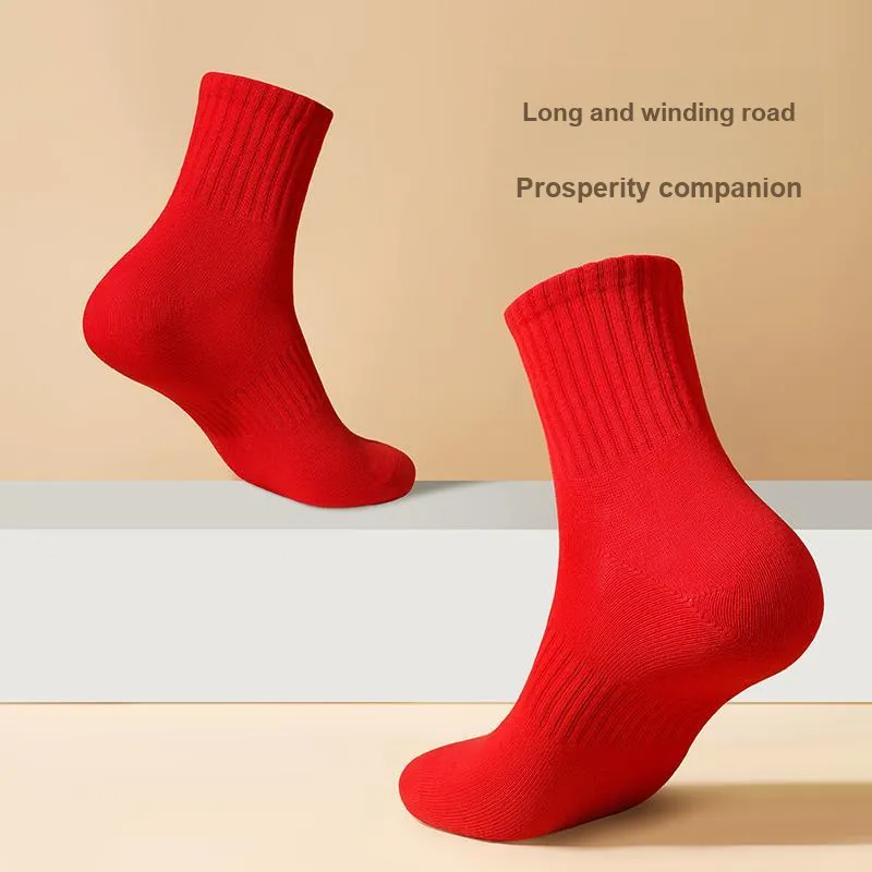 Cheekkiss Ankle Socks Men's Box 4 Pack Red-12