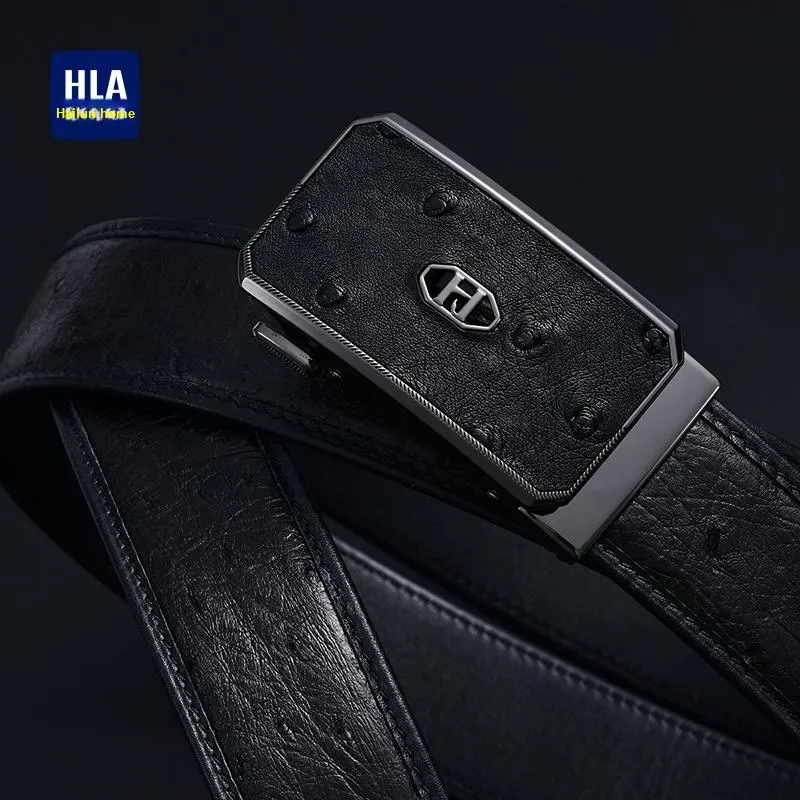 HLA Cow Leather Belts Men's 3.5cm-6