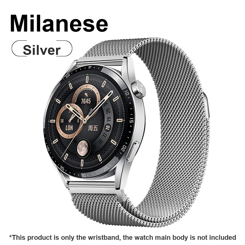 CHRROTA Watch Band Huawei Compatibility Metal-4