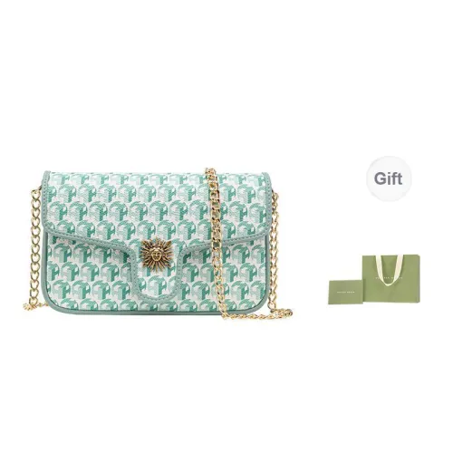 VANESSA HOGAN Pvc Chain Bag Shoulder Bag Small Size Women's Green