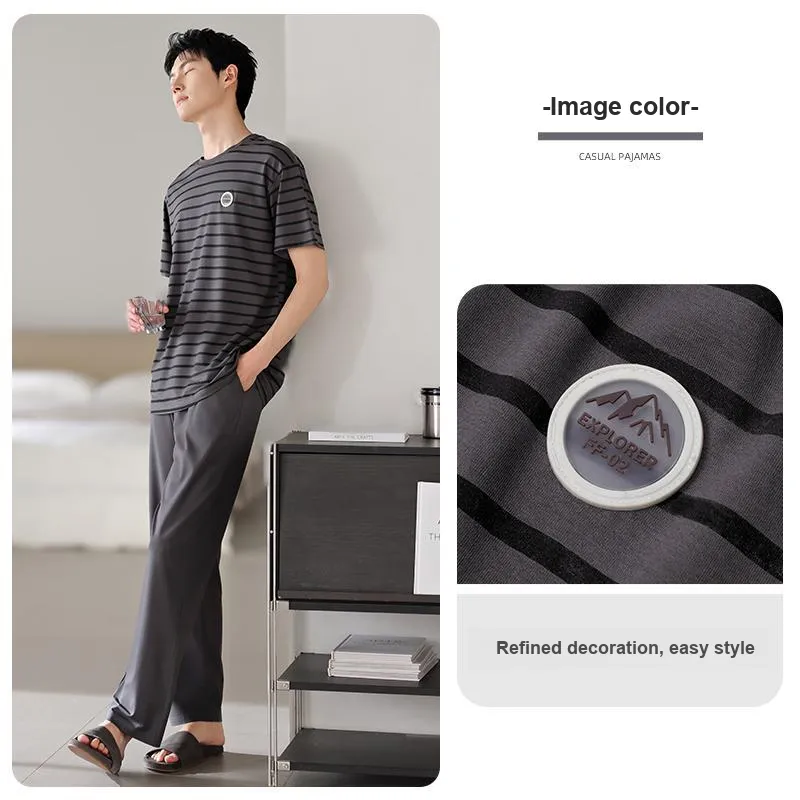 MIIOW Cool One Summer Series Pajama Set Men's Dark Gray-2