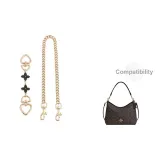 Gold-Tone-Black Four-Leaf Clover Two-Piece Set[15cm+45cm]