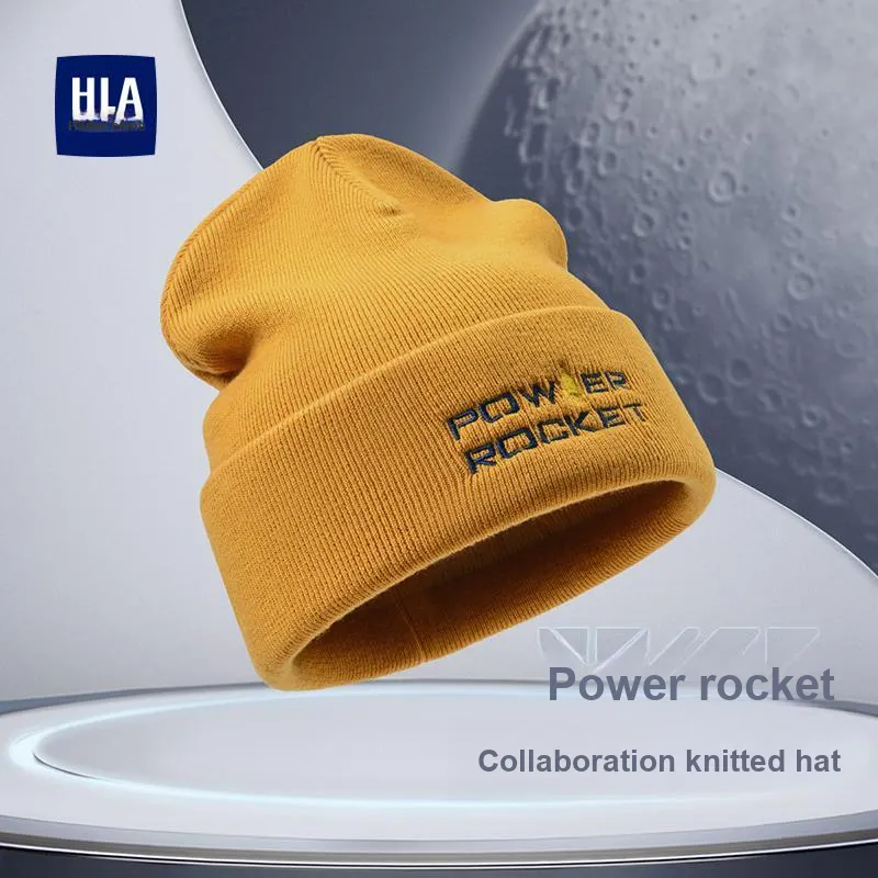 HLA Sheep Wool Knitted Hat Unisex-17