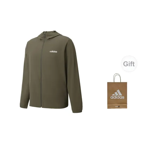 Adidas Jacket Men Olive Green+Gift Bag