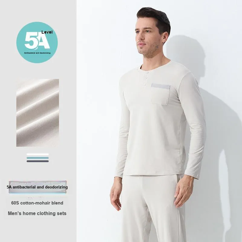DUINIDESIYU Pajama Set Men's Gift Box Set-4