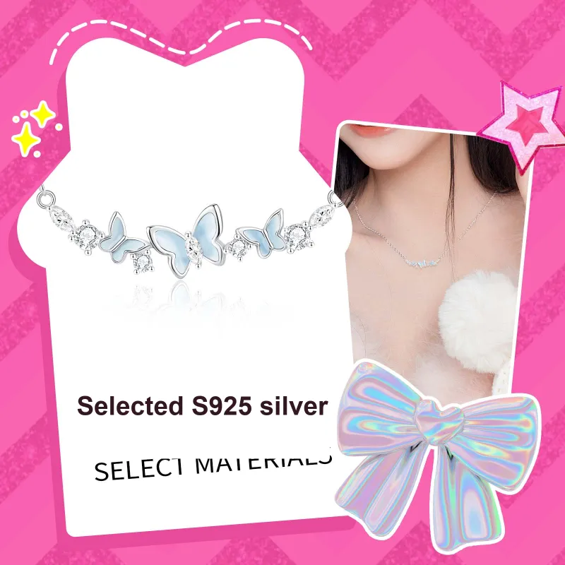 Barbie S925 Silver Necklaces Women's-1