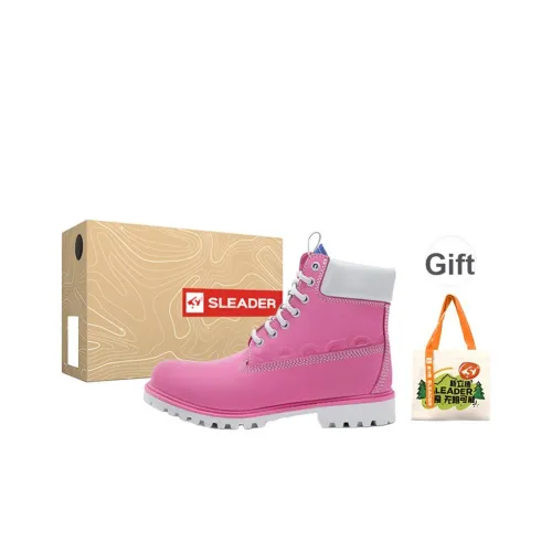 SLEADER Vintage Workwear Series Антислип Шок-абсорбирующие MID Топ Уличная обувь Женские Розовый