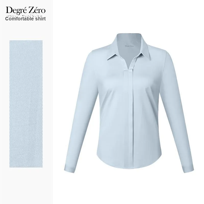 DEGRE ZERO Shirt Women's Blue Gray-2