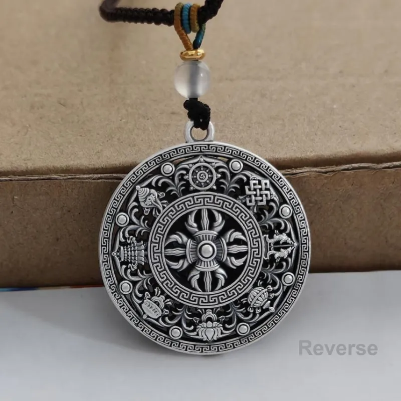 LIUXIN 999 Fine Silver Pendants Unisex-2