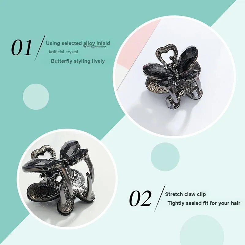 Yiru Alloy Small Hair Claw Clip Elegant Elegance Hair Claw Clip Hair Clip Hair Clip Women's-12