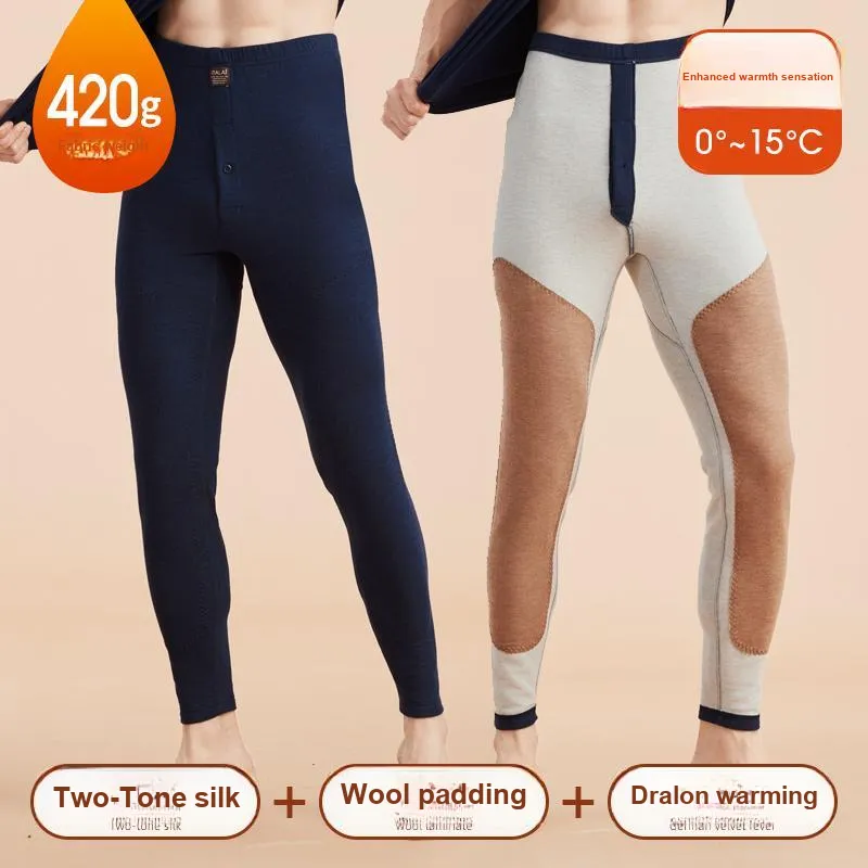 ITALAI Thermal Pants Men's Dark Blue-1