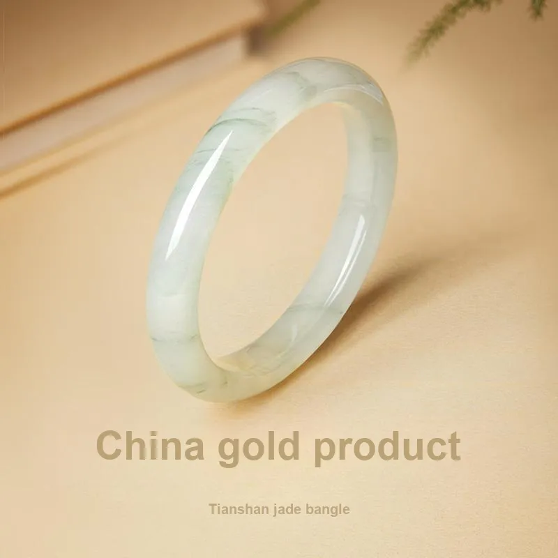 ZSY Tianshan Jade Layerable Bangle Women's-1