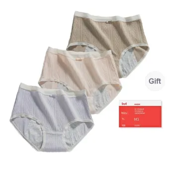 MIIOW Trend Party Series Underpants Women's Shopping Bag 3 Pack