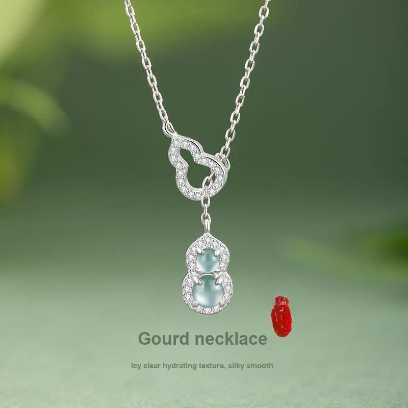YUGONGYUAN Glutinous Jade Jadeite Necklaces Women's-1